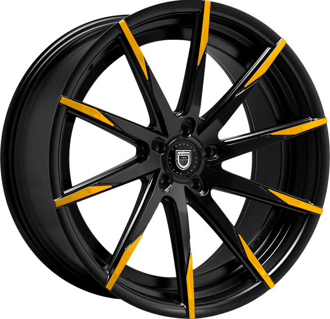 Lexani CSS-15 - Yellow and Black Finish